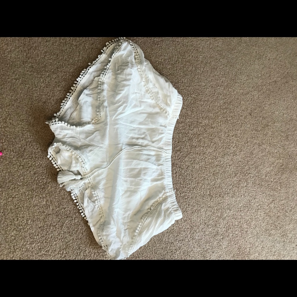 Forever 21 white casual beach shorts